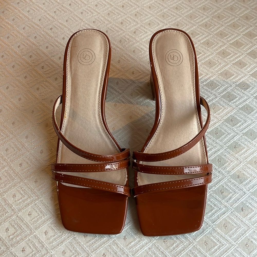 Brown Heeled Sandals